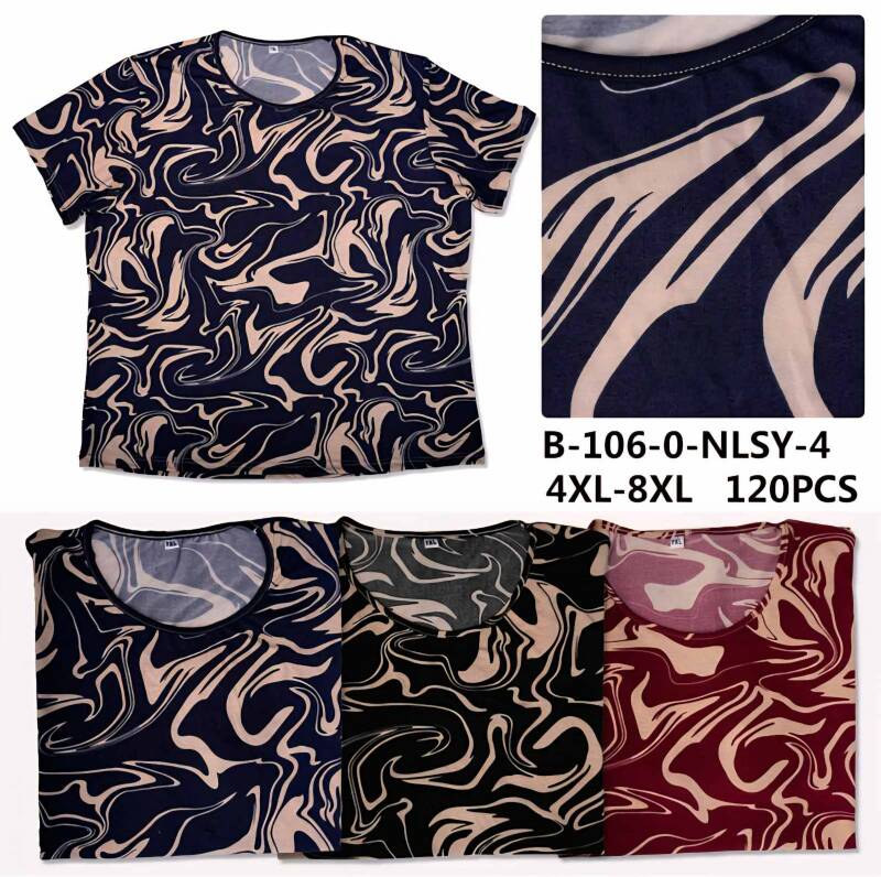 Bluzki damskie Roz XL-6XL, Mix Kolor Paczka 12 szt